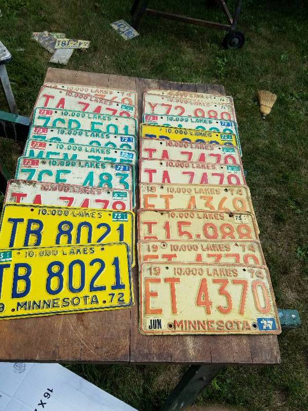 lot 151 image: Lot of 1970s license plates