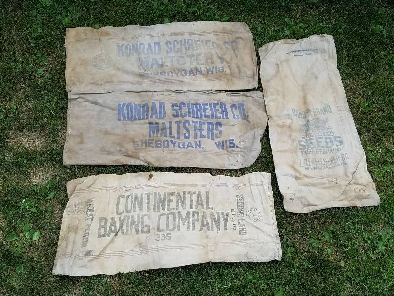 lot 175 image: Mix lot of Seed Sacks of different Seed Company Chase and Bemis