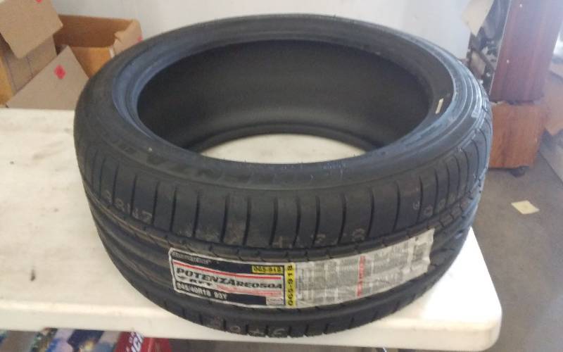 lot 68 image: 1-New Tire Bridgestone Potenza 24540R18