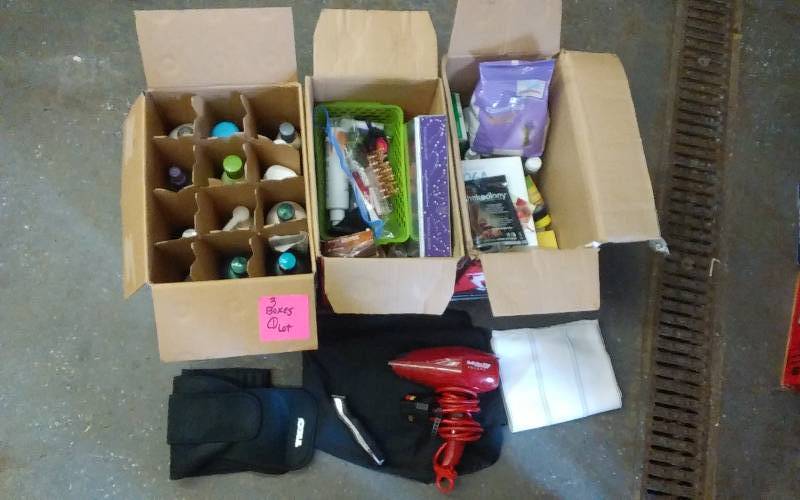 lot 24 image: 3-Boxes Of Hair Care, Toiletries, Supplements, 1-Lot Of Make Up, Nail Polish