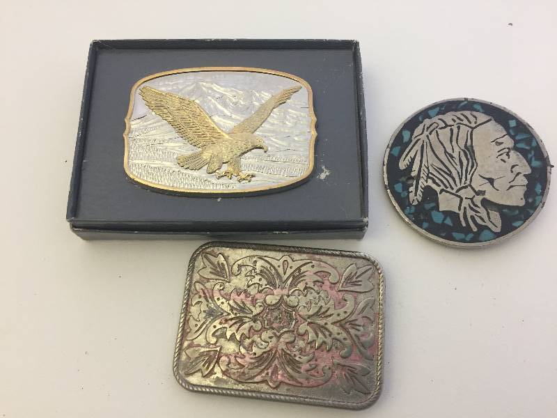 lot 48 image: Belt Buckles