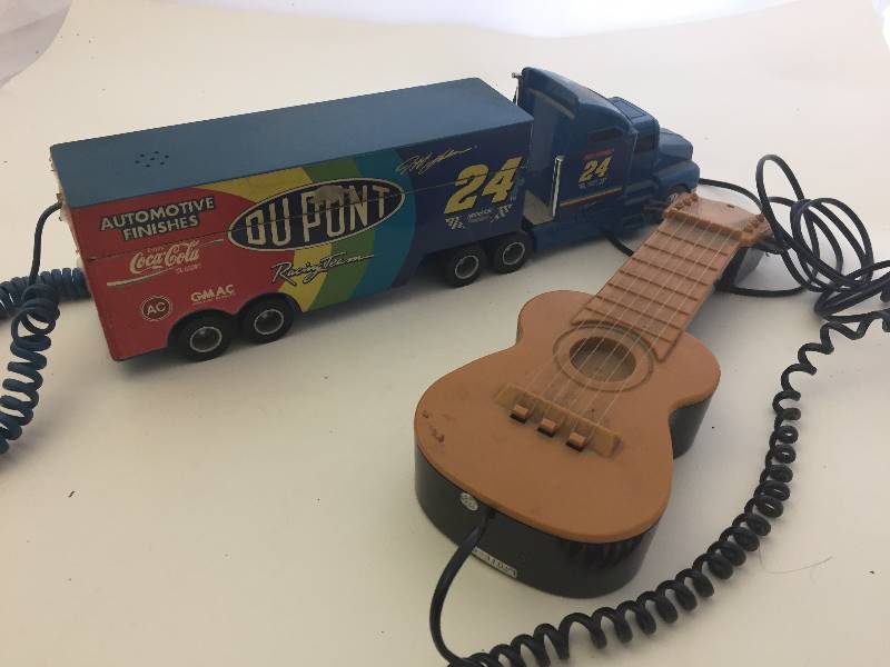 lot 59 image: Vintage Phones - Guitar - #24 Racing Truck Semi