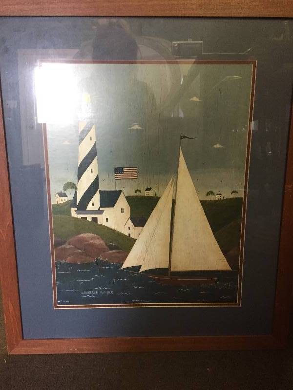 lot 87 image: Sailboat Lighthouse Picture