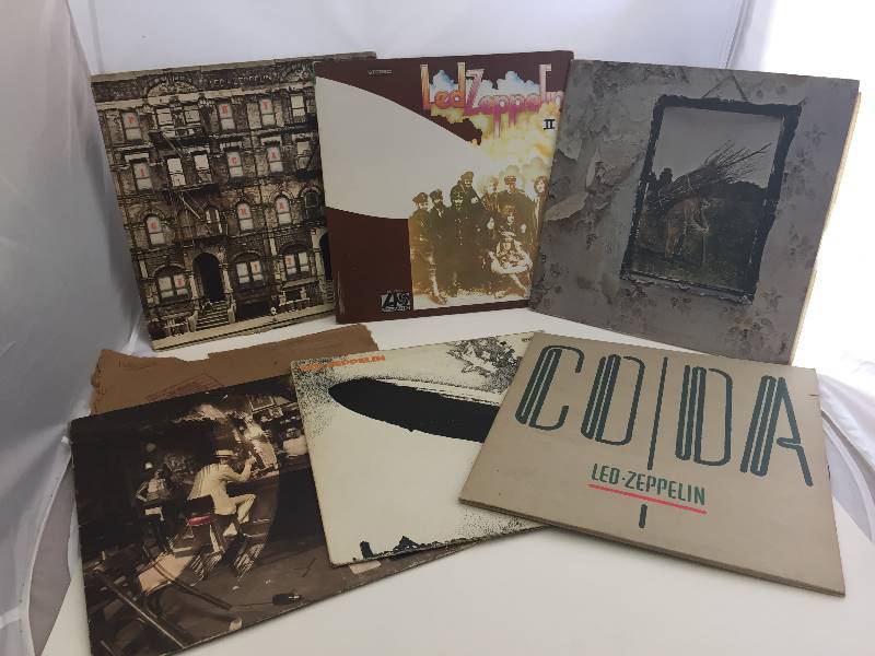 lot 104 image: Vinyl Record Albums - Led Zeppelin - Qty 6