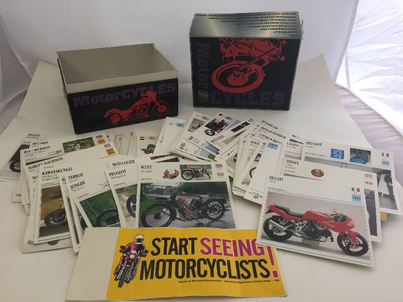 lot 119 image: Motorcycle Cards