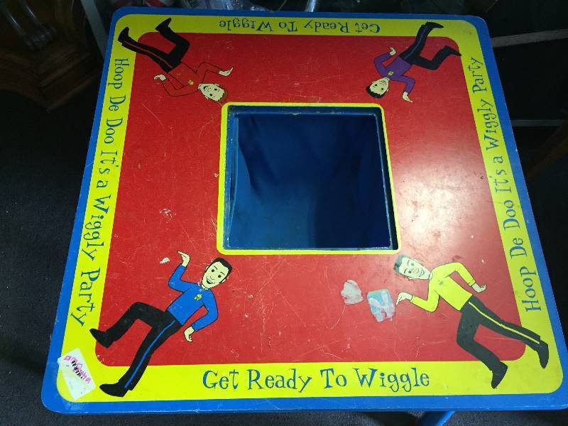 lot 136 image: Childrens Table with Catch All Middle Pocket