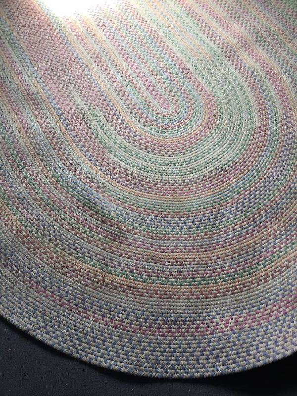 lot 147 image: Vintage Oval Braided Rug