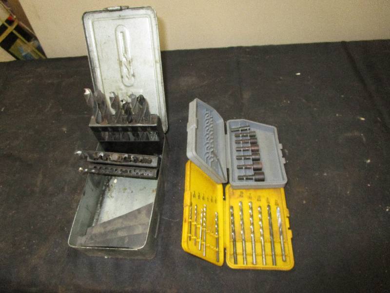 lot 19 image: Drills, Drill Bits, Allen Wrench Set