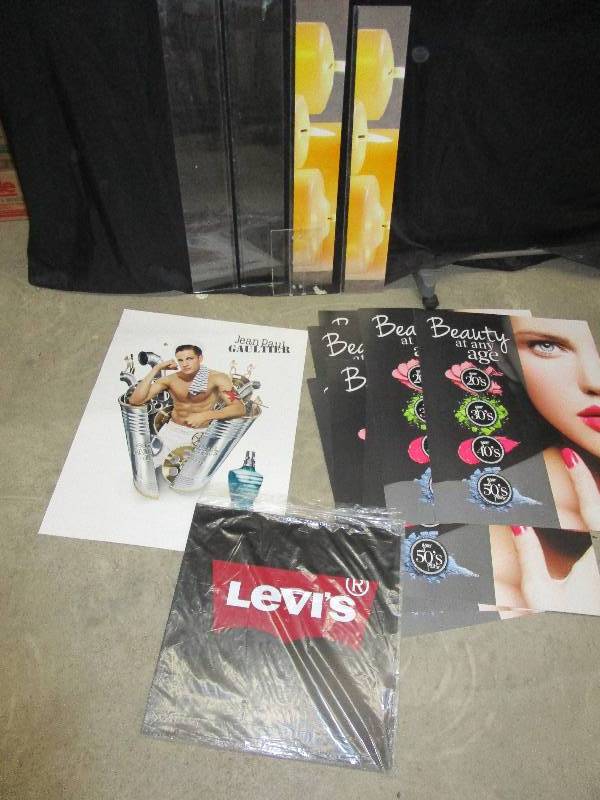 lot 88 image: Posters, Jean Paul Gaultter Poster, 8 Beauty At Any Age Posters, 4 Levis Posters