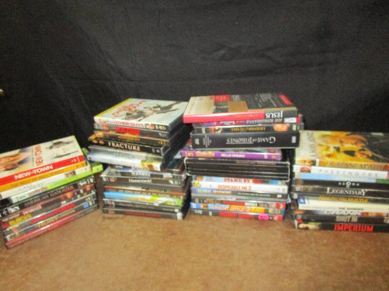 lot 123 image: Variety of Movies DVD blue ray and game of thorns and The Godfather