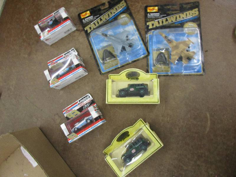lot 134 image: Old Toys, Race Cars racing champions still in boxes unopened