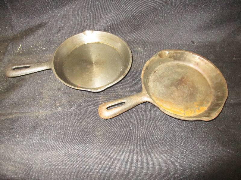 lot 147 image: 2 Small Cast Iron Fry Pans