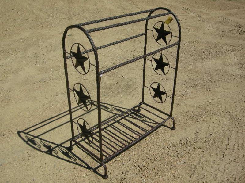 Metal Star Saddle  Quilt Rack