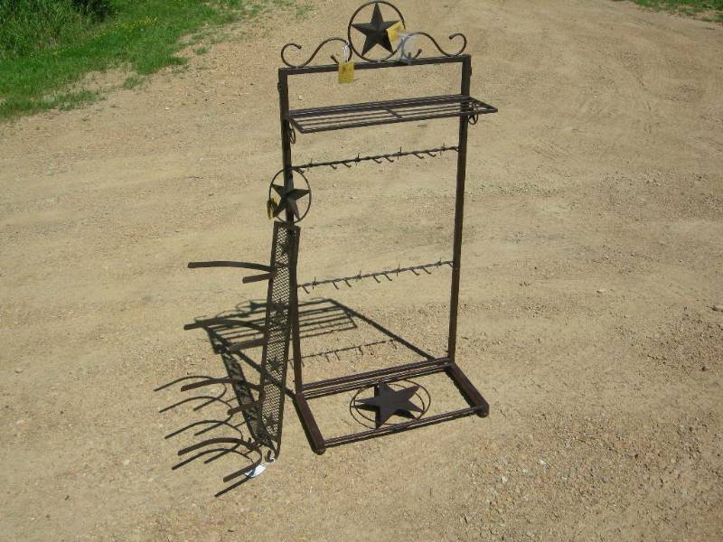 Metal Star Boot Rack and Hat Rack