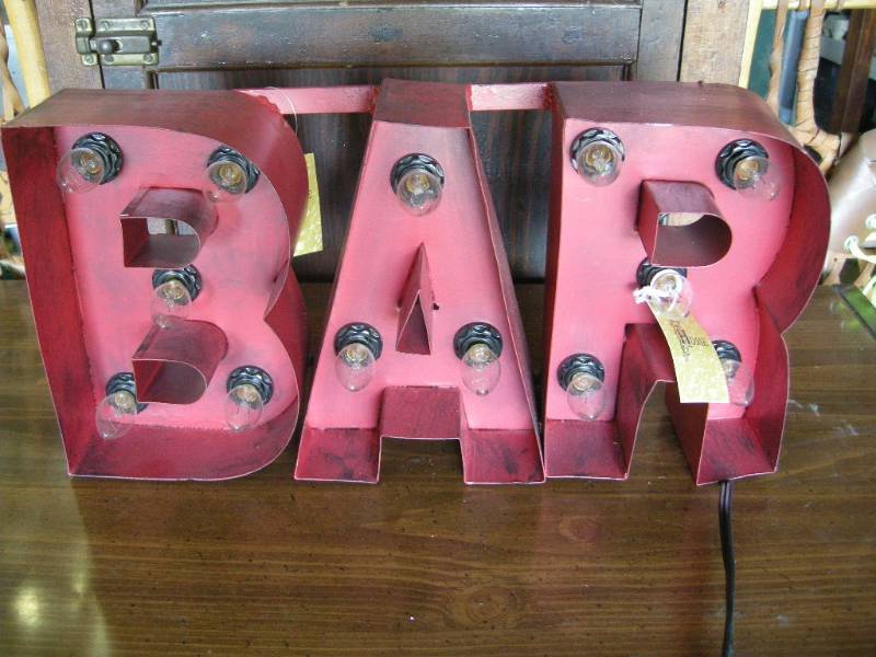 BAR Light-up Sign