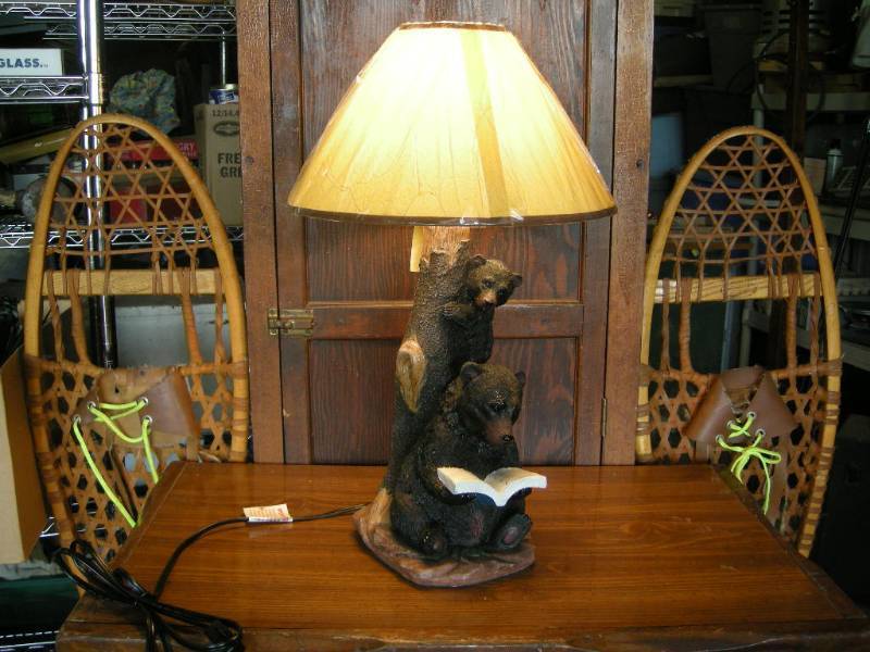 Black Bears Table Lamp