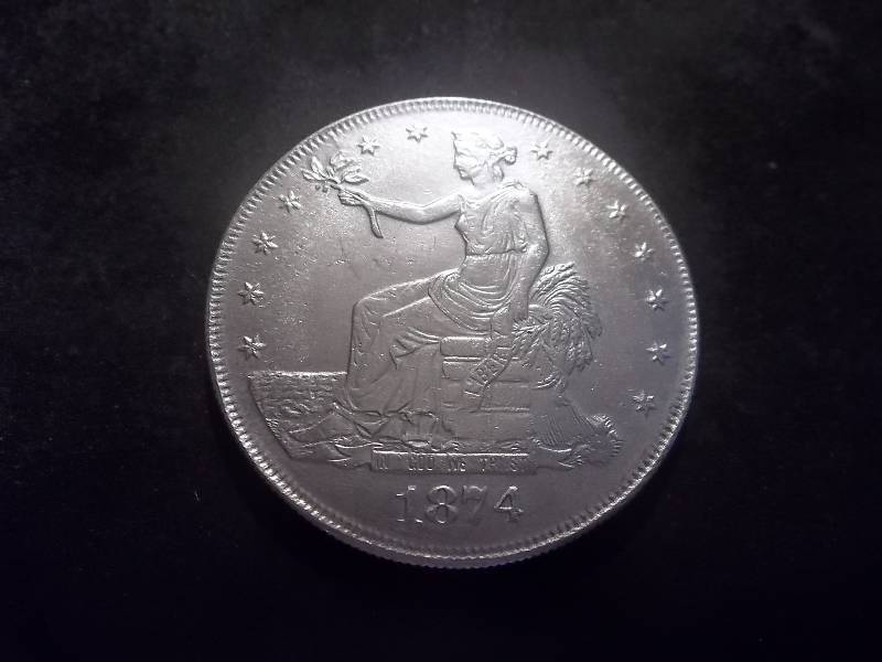 1874 S Trade Dollar