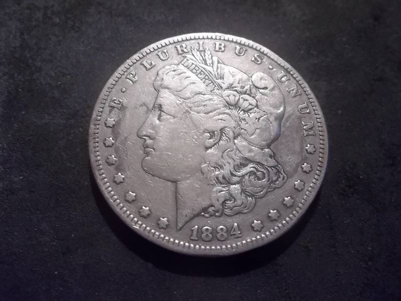 1884 S Morgan Silver Dollar