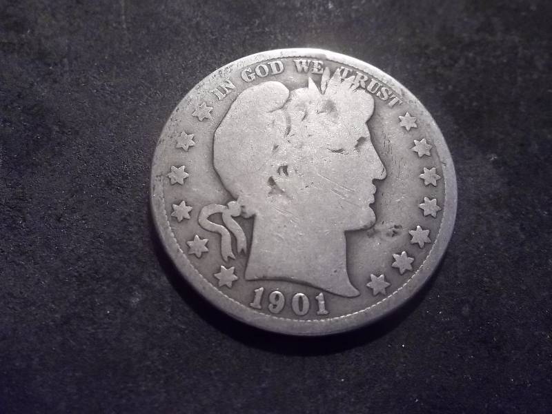 1901 Barber Half Dollar