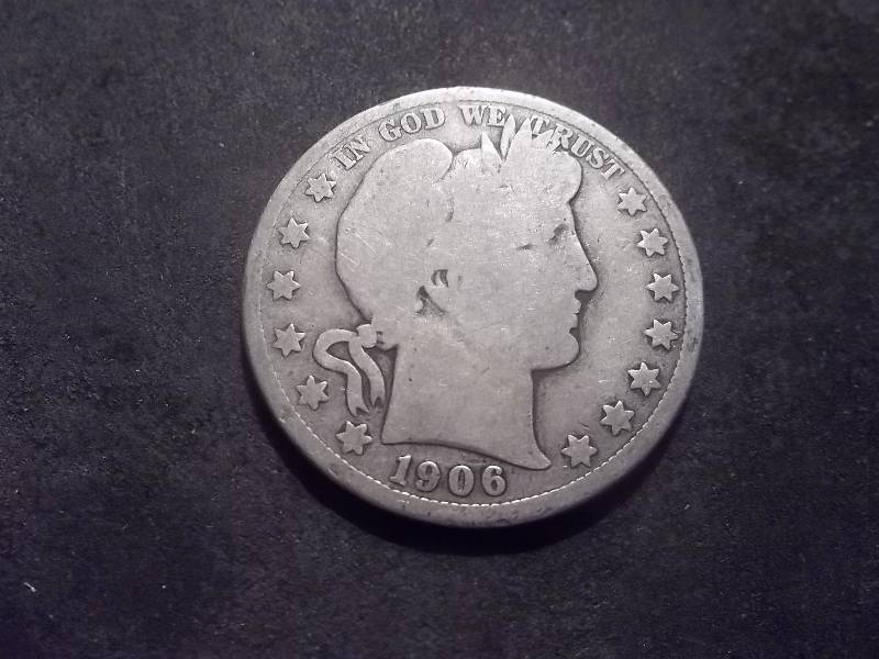1906 D Barber Half Dollar