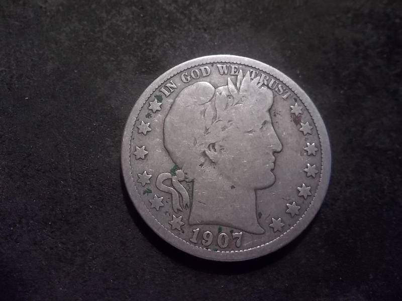 1907 D Barber Half Dollar