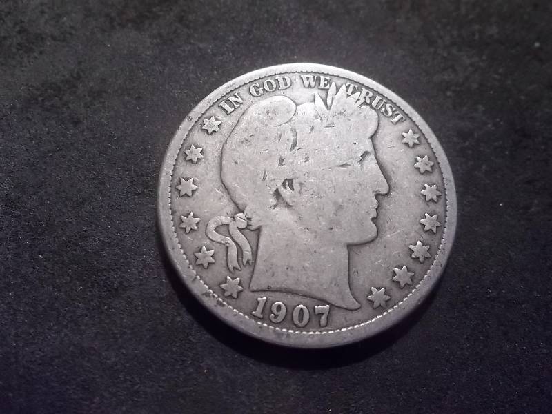 1907 O Barber Half Dollar