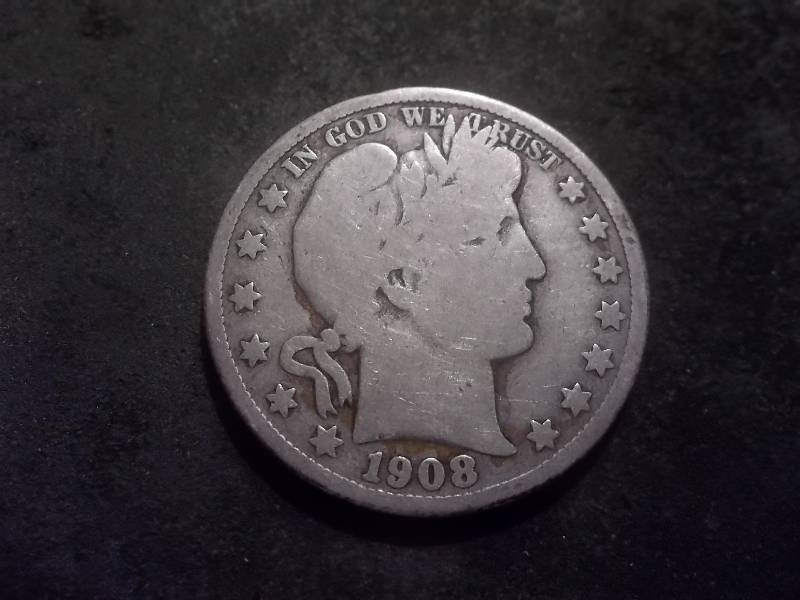 1908 D Barber Half Dollar