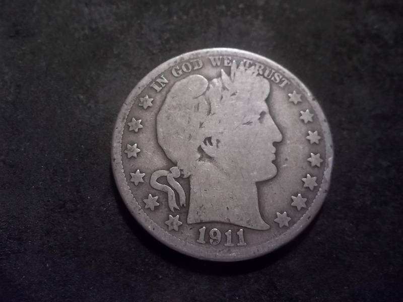 1911 D  Barber Half Dollar