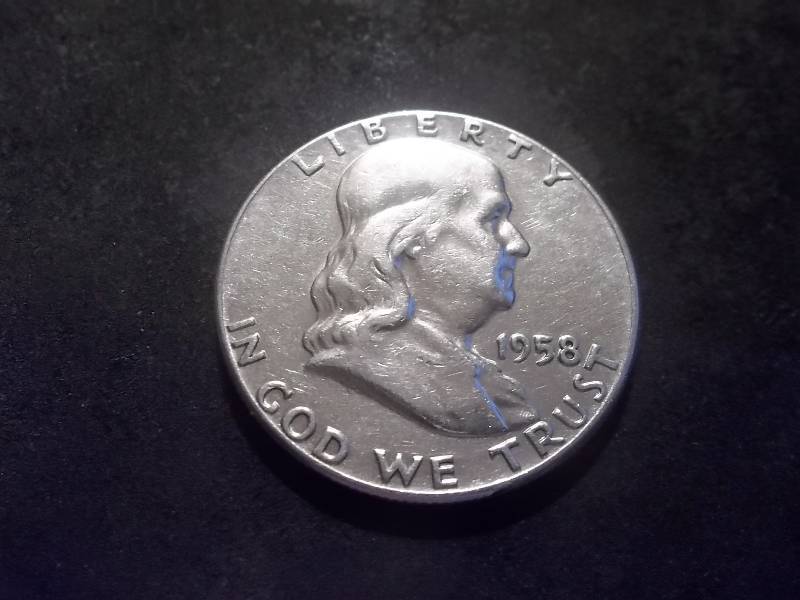 1958   Franklin Half Dollar