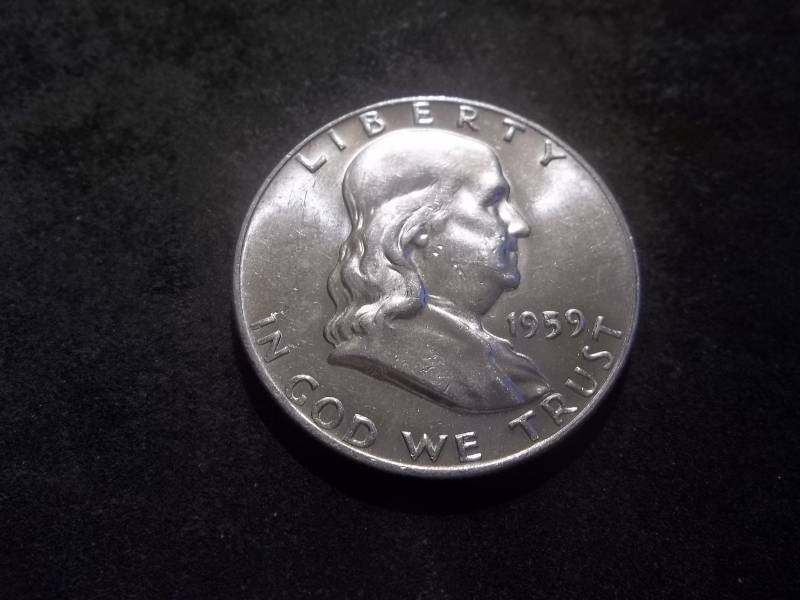 1959 D Franklin Half Dollar