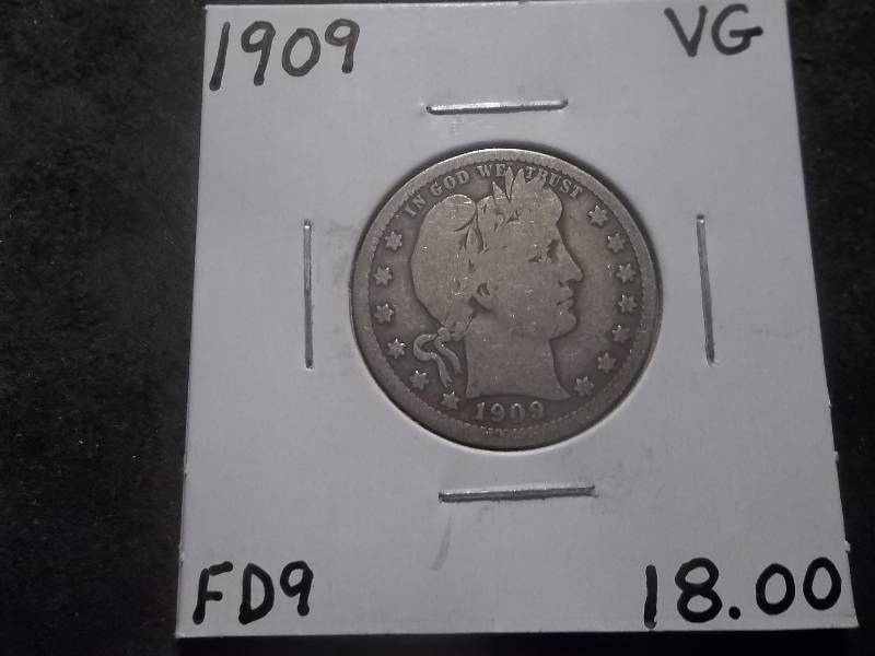 1909 Barber Quarter