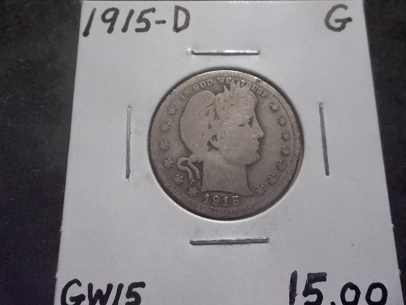 1915 D Barber Quarter