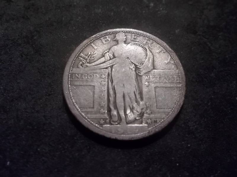 1917 D Type 1 Standing Liberty Quarter