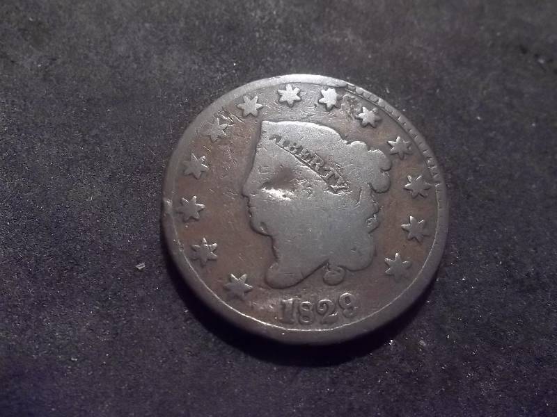 1829 Large Cent Large Letter Variety