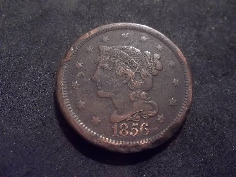 1856 Large Cent Slanted 5