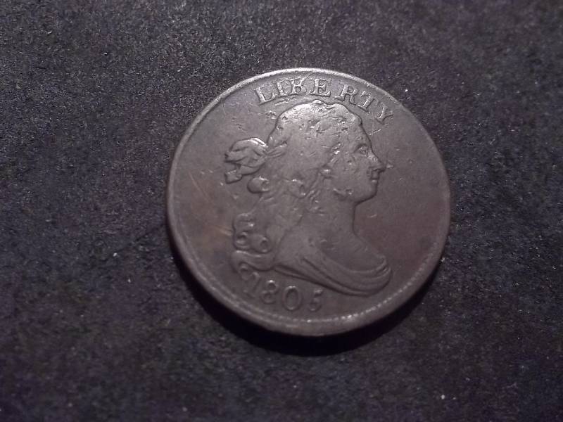 1805 Half Cent High Grade Medium 5