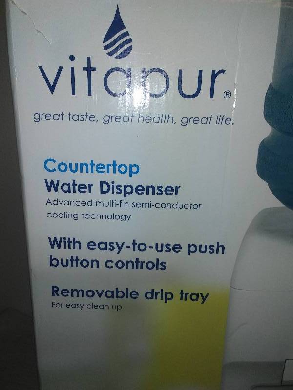 Vitapur tabletop water dispenser, new