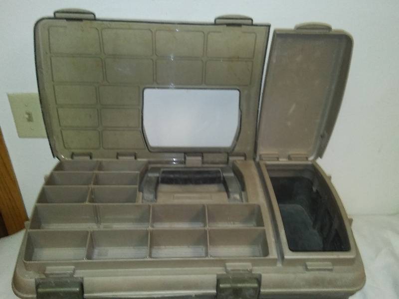 Plano 777 fishing tackle box and containers