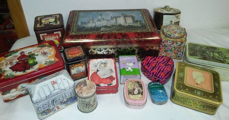 vintage and new tins