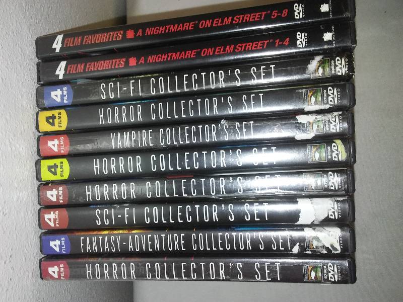 40 horror movies on 10 DVDs