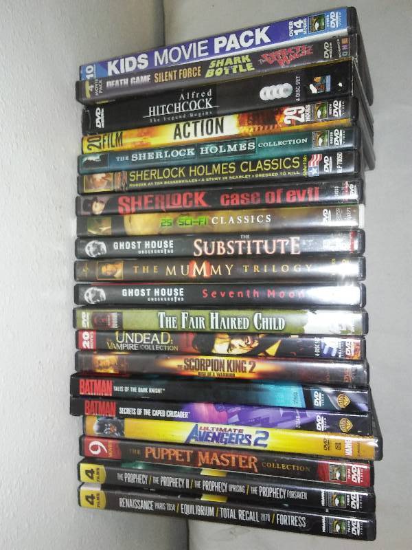 100  movies, variety, on 20 DVDs