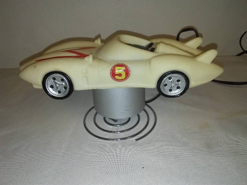 Jen Zong art industry glowing superhero car number 5