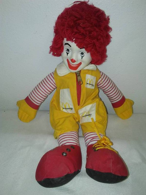 Ronald McDonald doll 15 in tall