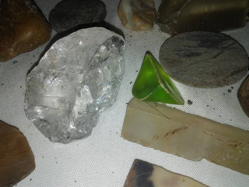 polished and cut rocks  crystals