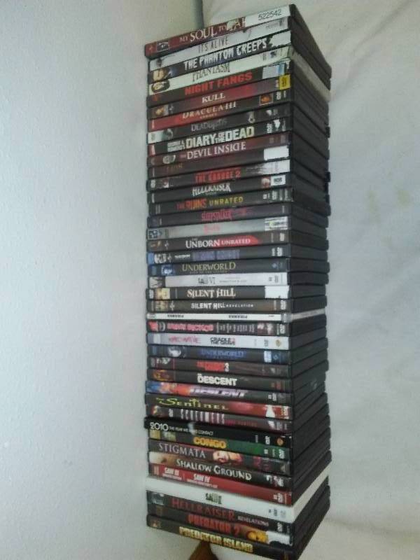 40 DVDs horror Sci-Fi movies