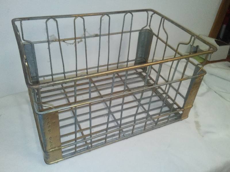 Cass-clay Creamery metal crate