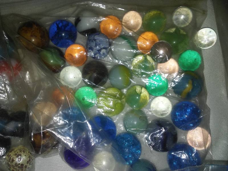 Marbles and Craft Glass (2 boxes)