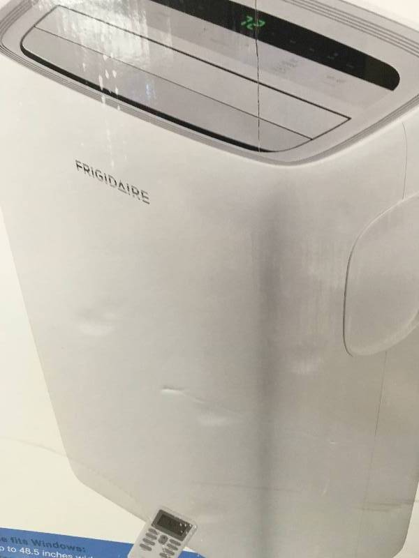 lot 38 image: Frigidaire 8,000 BTU 3-Speed Portable Air Conditioner with Dehumidifier and Remote for 350 sq. ft. in working conditions