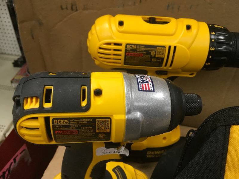 lot 79 image: Dewalt 18-Volt Cordless DrillDriver and Impact Combo Kit (2-Tool) with (2) Batteries  and Charger in working conditions