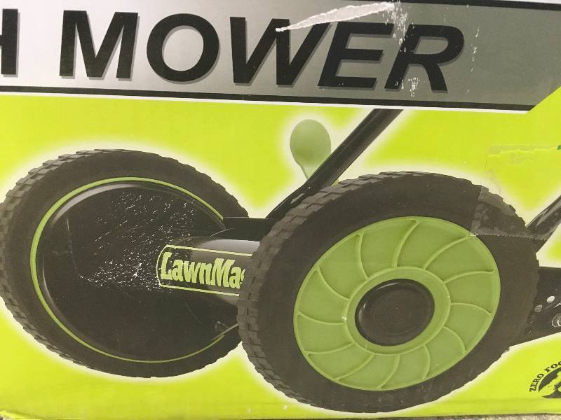 lot 96 image: Lawnmaster 16 in. Walk Behind Manual Push Reel Mower in good conditions